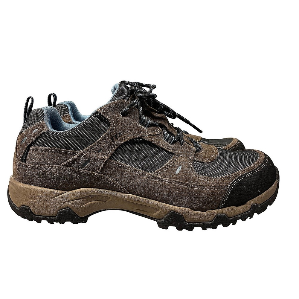 L.L.Bean Men's 8 M TEK 2.5 Brown Suede Waterproof Hiking Shoes Low Trail Outdoor